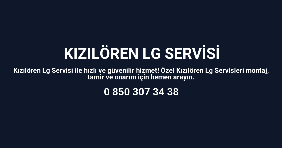 Kızılören Lg Servisi